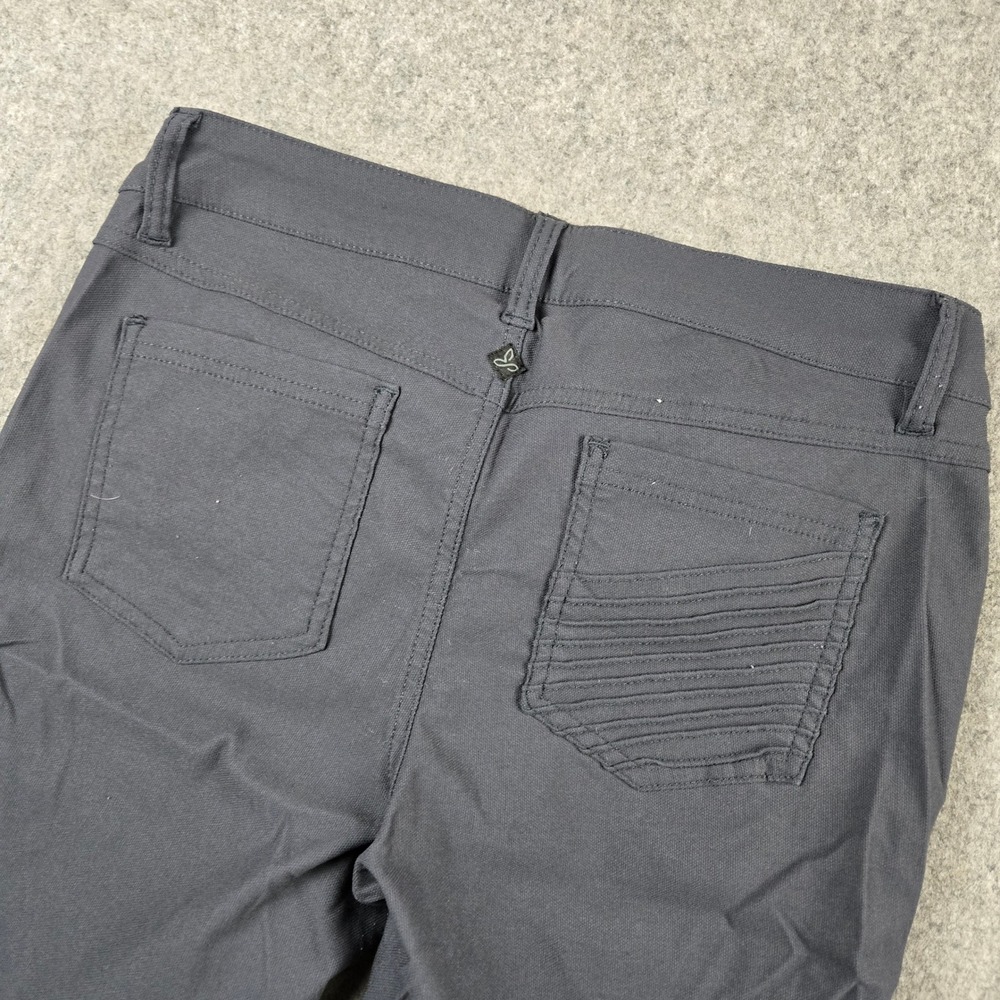 Prana Kara Moto Pants Womens 10 Tall Gray Skinny Hiking Utility Biker Gorpcore - Picture 5 of 10